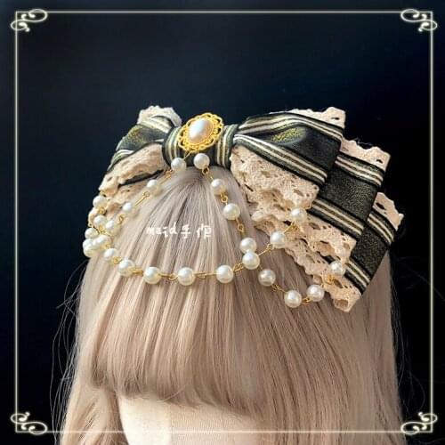 Astrological Cat Cute Handmade Headwear Hairband KC Hairpin Hairclip Lolita Bows Sweet Red Black Blue Pink Original Design