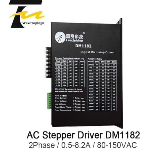 Leadshine Digital Stepper Motor Driver DM1182 Voltage Input Voltage 80-150VAC use for CNC Router Machine