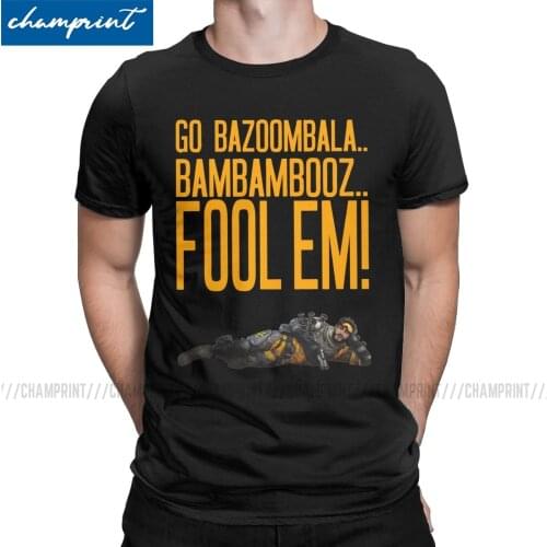 Leisure Apex Mirage T-Shirt Men Cotton T Shirts Apex Legends Pathfinder Bangalore 80s Game Short Sleeve Tee Shirt Gift Clothes