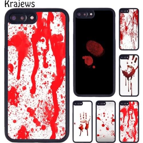 Krajews Bloody Blood Hand Rubber Phone Case For iPhone X XR XS 11 12 Pro MAX 5 6 6S 7 8 Plus Samsung Galaxy S7edge S8 S9 S10