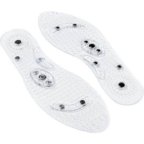 8 magnet massage insoles Transparent magnetic insoles Deodorant breathable health insoles for men and women