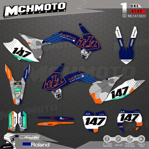 MCHMFG Customized Team Graphics Backgrounds Decals Custom Stickers For 13-15SXF 14-16EXC Graphics