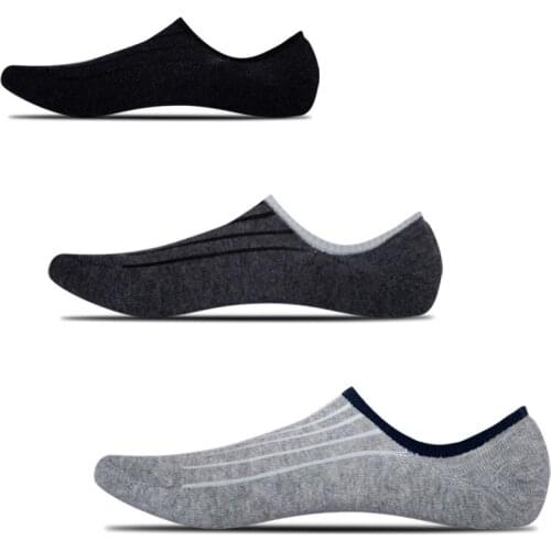 2019 Men Cotton Low Cut Mens Loafer Boat Non-Slip Invisible Liner Ankle Socks Boy Casual Slippers for Spring Summer Autumn