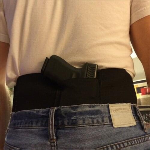 Cheap Concealed Carry Belly Band Gun Pistol Holster + 2 Mag Pouches WAIST For Colt 1911/hk usp compact / P226 /Beretta M9 M92fs