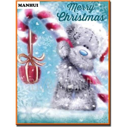 New Full square / round diamond 5D DIY Diamond Painting "Cartoon bear" Diamond embroidered Diamond Mosaic Home Decor MH612