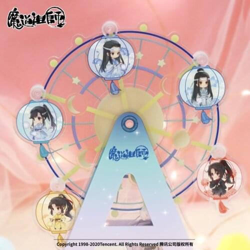 Anime Grandmaster of Demonic Cultivation Wei Wuxian Lan Wangji Rotatable Ferris Wheel Figure Stand Model Plate MDZS Desk Decor