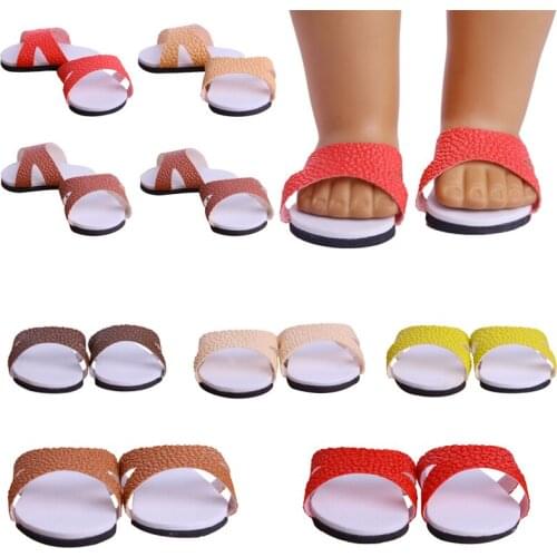 Promotional Doll Mini Slippers For 18 Inch American&43Cm Baby New Born Doll Our Generation , For Baby Birthday Festival Gift