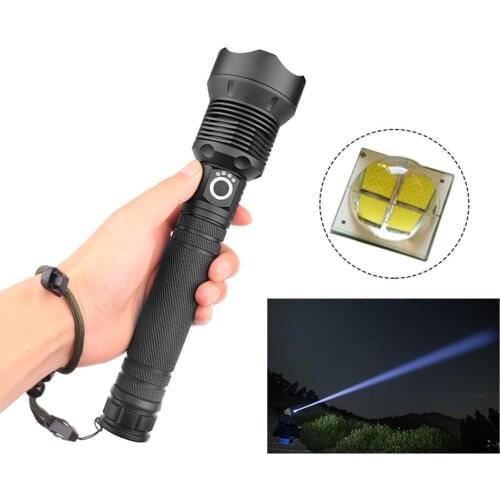 HiMISS Most Powerful Led Flashlight Usb Zoom Torch Xhp70 Without Battery Flashlight XLamp Zoomable 3 Modes Torch Flashlight