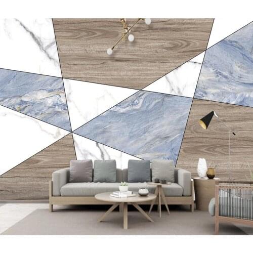 Grey Wood Marble Wall Mural 3d Photo Wallpaper for Living Room TV Backdrop Makeup Backdrop Contact Paper 3d Wall Murals Canvas