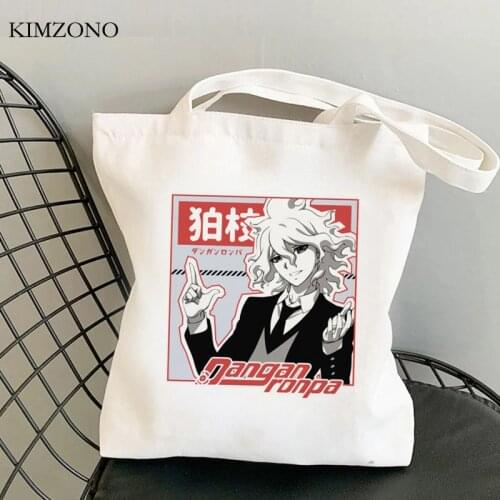 Danganronpa shopping bag bolso shopper reusable shopper tote bag bolsas ecologicas sacola reciclaje boodschappentas sac tissu