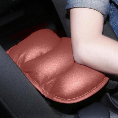 Universal Soft PU Leather Car Console Box Armrest Pad Protective Mat Cover Cushion Arm Rest Pillow Auto Accessories