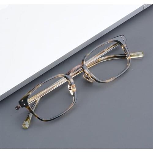 Japanese Glasses Frame Titanium Prescription Glasses Women Myopia Eyeglasses Frames for Men Vintage Japan Designer Brand GMS820