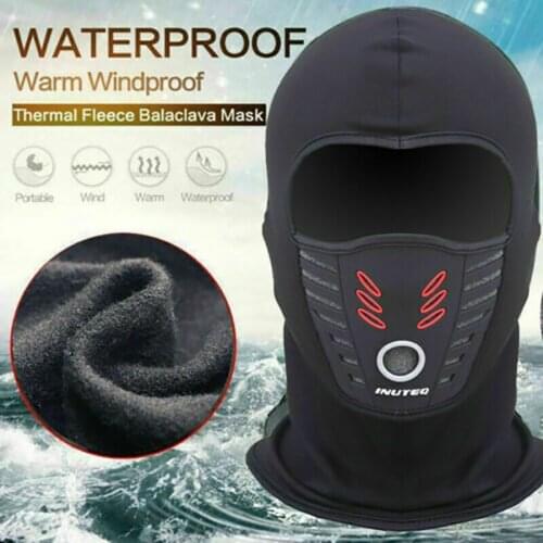 Winter Warm Motorcycle Face Mask Neck Scarf Active Carbon Filters Thermal Fleece Balaclava Motorcycle Waterproof Beanies