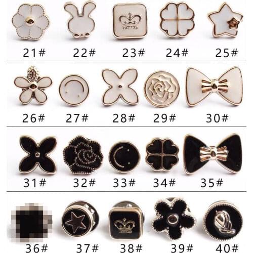 10PCS Sewing-free Buttons Pearl Button Shirt Decoration Buttons Concealed Buttons Detachable Brooch Buckle Accessories