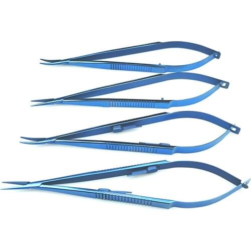 14cm Titanium Needle Holder with Lock Ophthalmology Instrument Cosmetic Pin Clamp Tweezers Surgery Tools