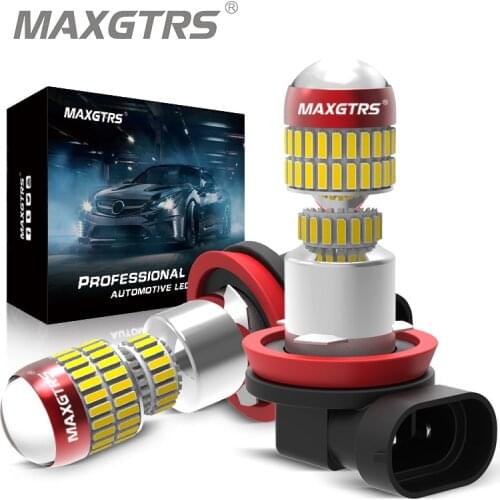 2x Super Bright H8 H11 9005 9006 HB3 HB4 LED Lamp 4014 Chip Car Fog Lights 6000K White Ice Blue Driving Running Led Bulbs