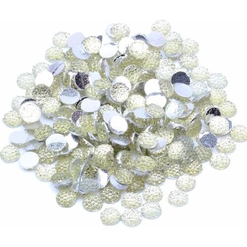3 COLORS 6mm 100/1000 Piece/Pack Glue on Round shape Flatback Resin Rhinestones Without hole Beads Gems DIY Scrapbooking Crafts
