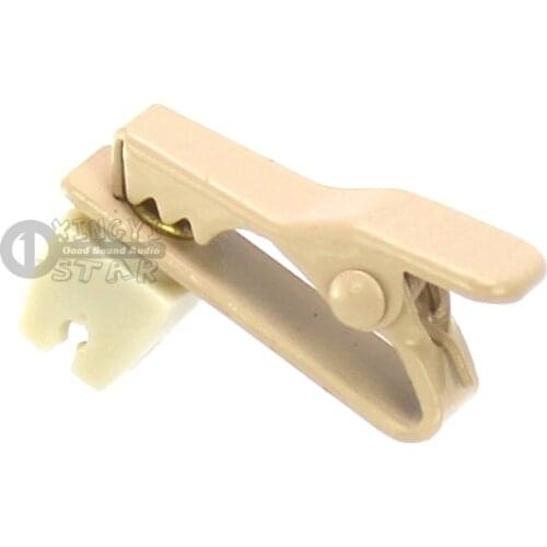 6PCS Skin Color Lapel Mic Lavalier Microphone Holder Shirt Tie Clip Collar Microphones Cable Crocodile Clips Mike Clamp Mikrofon