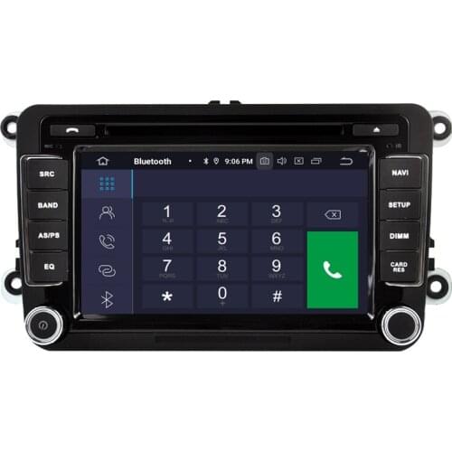 7" Android 10.0 OS Car DVD Multimedia GPS Radio System Player for Volkswagen EOS 2006-2015 Golf 2003-2013 Golf Plus 2003-2013