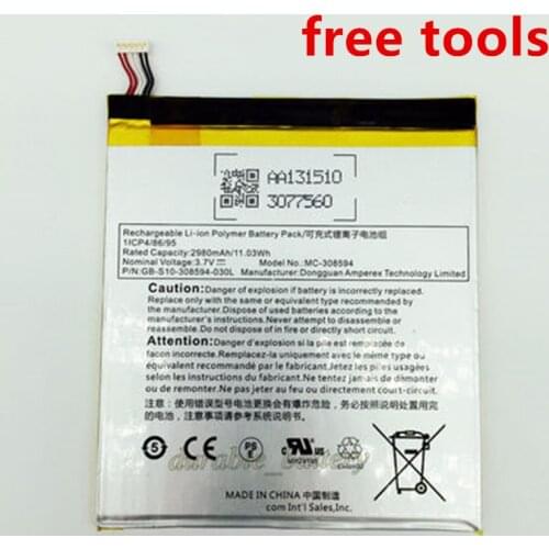 New 2980mAh MC-308594 / MC 308594 / MC308594 Replacement Battery For Amazon Kindle Fire 7 5th Gen SV98LN / Bulk