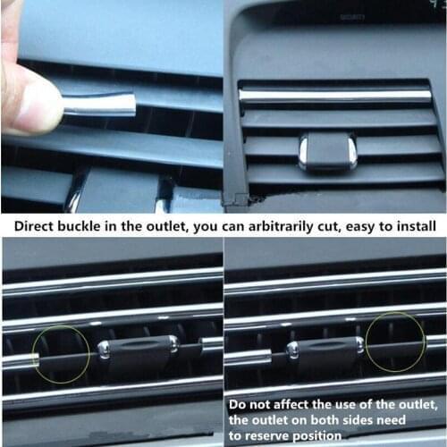 Car Styling Outlet decorative line Stickers For Audi A1 8X A4 B9 B8 B7 8T3 8F7 RS3 8VA 8V S1 S3 8V RS4 B9 B8 B7 A3 8V S4 B8 B9