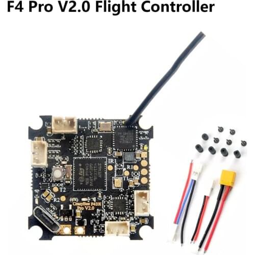 Happymodel Crazybee F4 Pro V2.0 1-3S Flight Controller w/ 5A ESC & Compatible Flysky/Frsky Receiver for Mobula7 HD