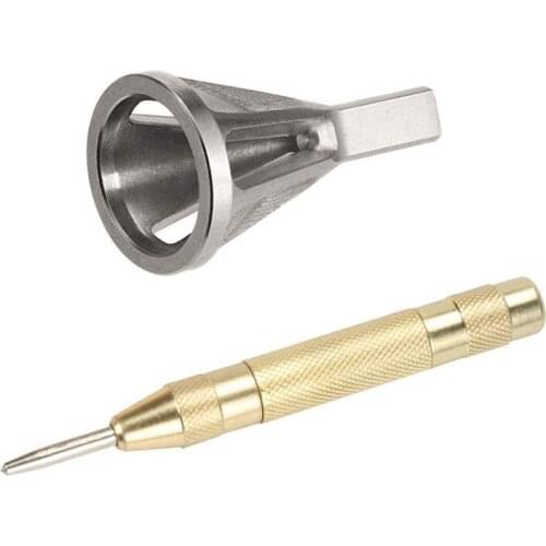 Deburring External Chamfer Tool, Remove Burr Tools For Drill Bit, Fits Size 8-32 Bolts (.164) Up To 3/4 inch-10 (.750) - (4Mm -1