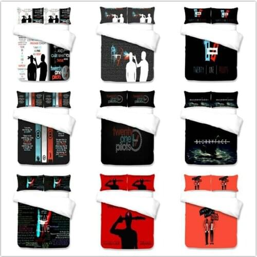 Twenty one pilots Home Textile Pillow Case 3D Bed Linen Duvet Covers Comforter Bedding Sets Bed Set Home Decor Bedding