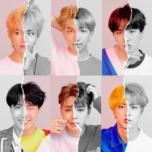 Kpop Boys Fashion Boys New Ablum Love Yourself Answer Fans Gift Stationery Canvas Painting Print Poster Wall Painting Home Decor