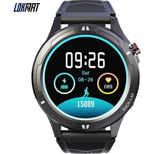 LOKMAT Smart Watch Men Women Fitness Tracker Heart Rate Monitor Bluetooth Call Local Music Playback Smartwatches for Android IOS