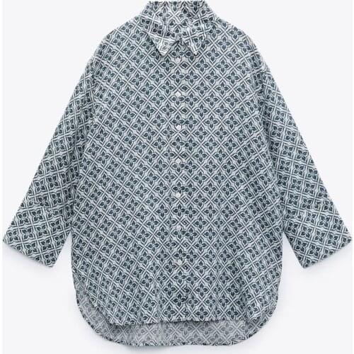 2021 new linen long loose shirt shirt