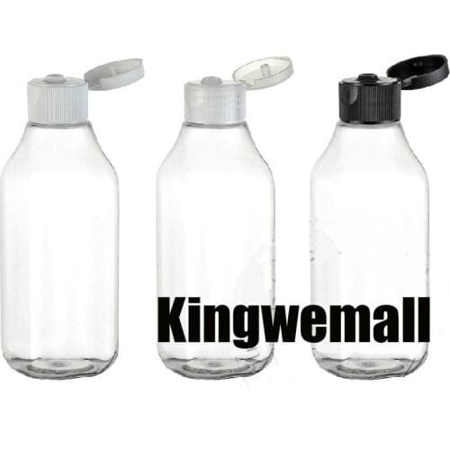 Wholesale 300pcs/lot Capacity 100ml PET Plastic Rectangle Empty Lotion Water Bottle for Cosmetic Packaging