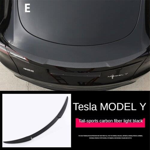 Suitable for Tesla Model Y rear wing modified to surround high-performance sports P version carbon fiber decorative accessories