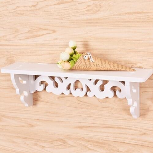 Practical Ledge White Wall Hanging Shelf Rack Storage Holder Home Decor Home Bedroom Decoration Storage Containers