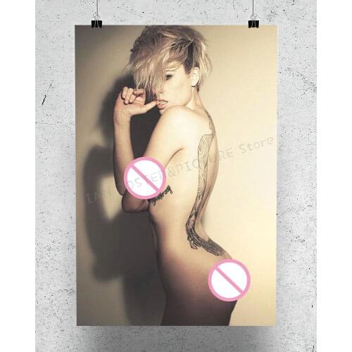 R0266 Alysha Nett Sexy Tatoo Girl 05 Star Sexy Beautiful Girl Model Wall Sticker Silk Poster Art Home Decoration