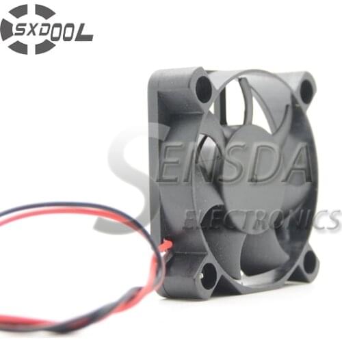 SXDOOL 5cm 50mm 50*50*10mm DC 12V 2 pin 0.12A 4800RPM 12.3CFM PC Chipset VGA Video Heatsink Cooler server Cooling Fan