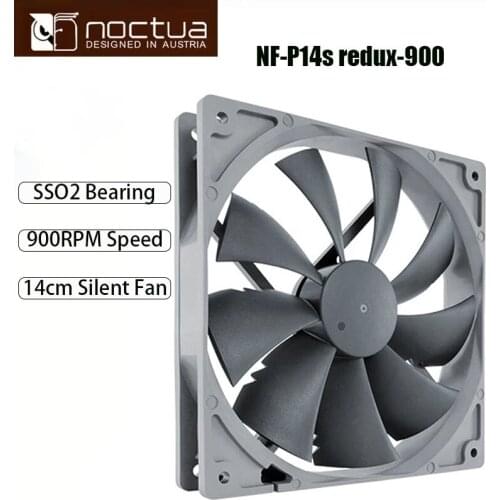 Noctua NF-P14s redux-900/1200/1500RPM Computer case cooing fan 4pin PWM quiet 140cm CPU radiator fan