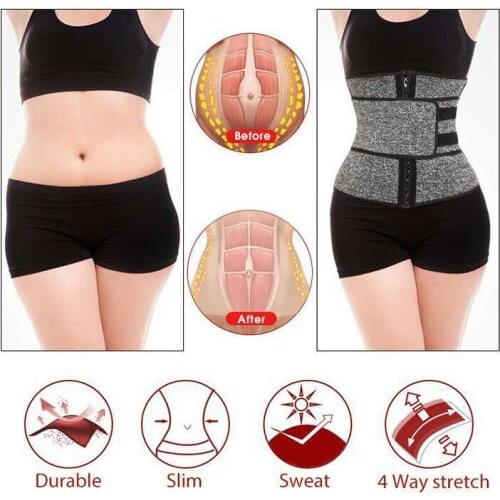 Explosive ladies slimming belt neoprene bodysuit double belt reinforced sports belly belt