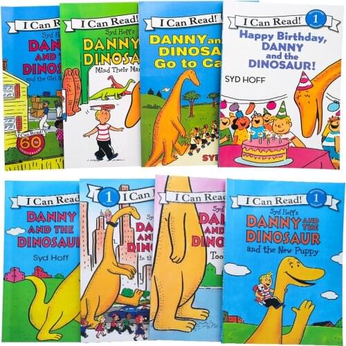 "I Can Read" Danny and The Dinosaur Series Children English Picture Reading Books Kids Original Educational Book for baby