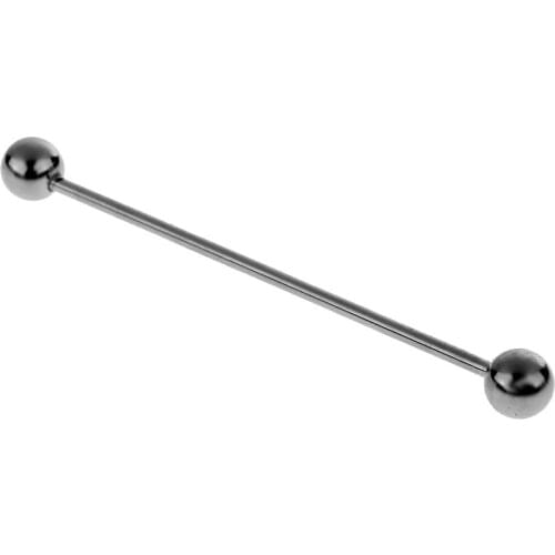 Prettyia 2pcs Copper Round Barbell Collar Shirt Necktie Stick Pins Brooch