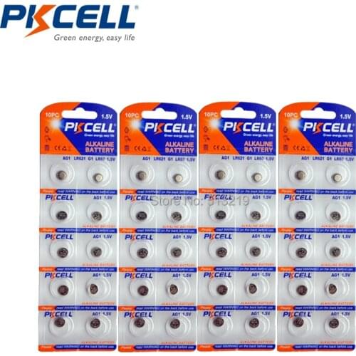 40PCS /4card AG1 364 SR621SW LR621 621 LR60 Alkaline Battery Button Coin Cell Batteries Watch Battery 1.5v Button cell