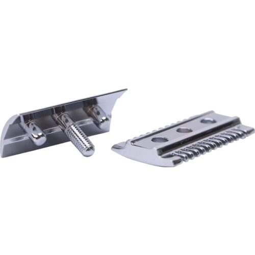 "The "FLIPSIDE by Yaqi" A Dual Comb Dual Aggression Level Razor Head In Chrome