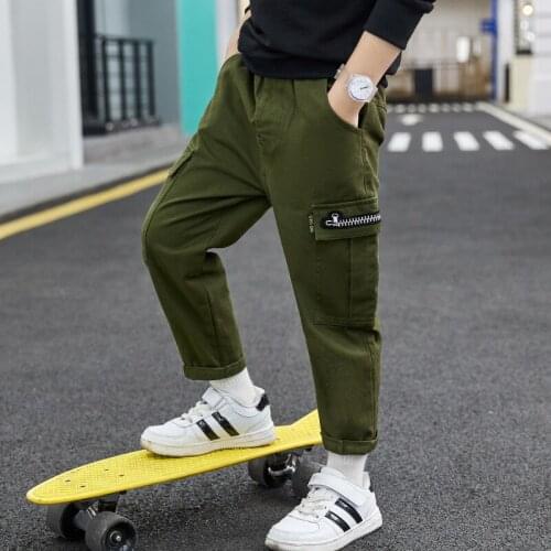 Hot Sale Spring Autumn Thin Casual Pants Boys Kids Trousers Children Clothing Teenagers School Cotton Formal Sport High Quality