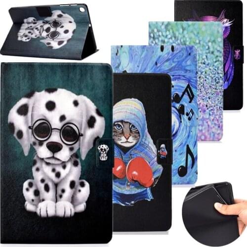 Printed Tablet Case for Samsung Galaxy Tab S5E 2019 SM-T720 SM-T725 PU Leather Stand Smart Cover For Galaxy tab S5E 10.5" Funda