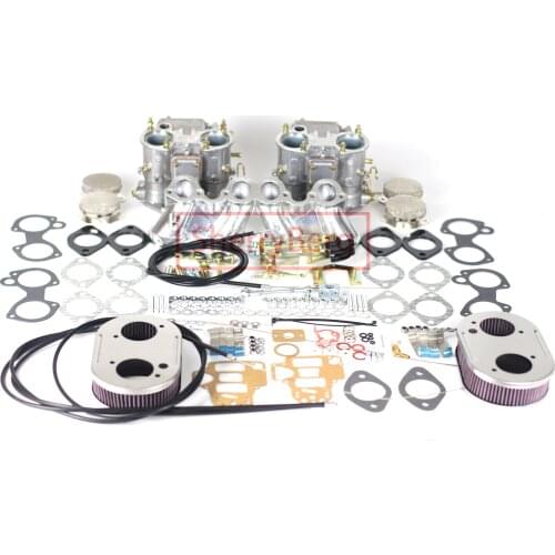 SherryBerg Twin Carb Kit FOR VW GOLF/POLO 1.1 / 1.3 Weber MK2 45mm 2 45DCOE Carburetors + Air Filters + MANIFOLD + Set Linkage