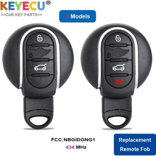 KEYECU For BMW MINI Cooper MINI F Series F55 F56 2014 2015 2016 2017 2018 315MHz 433MHz Smart Remote Car Key 185409-10 NBGIDGNG1