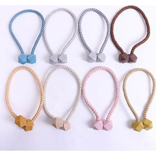 Magnetic Polyester Curtain Holder Hooks Ball Buckle Clip Tieback Home Decor Tie Back Accessories Hot fashion
