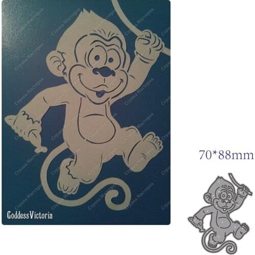 Metal cutting dies cut die mold Animal orangutan decoration Scrapbook paper craft knife mould blade punch stencils