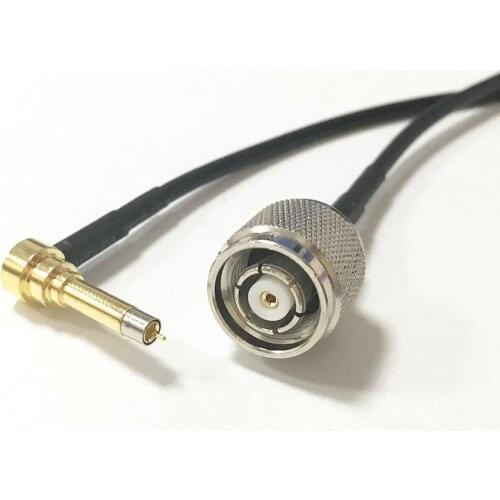 New Wireless Modem Wire RP-TNC Male Plug To MS156 Right Angle Connector RG174 Cable 20CM 8" Pigtail Fast Ship