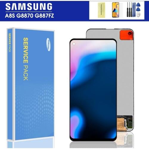 Original 6.4" LCD For Samsung Galaxy A8S G8870 G887FZ LCD Display Screen Digitizer Assembly For SAMSUNG A9 Pro 2019 Display